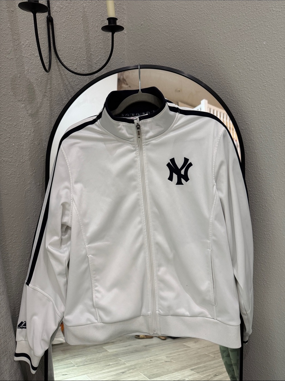 Majestic brand MLB Yankees White Track Jacket